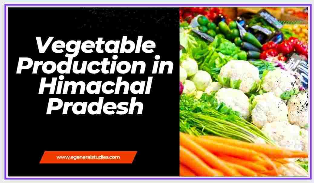 Vegetable Production in Himachal Pradesh (हिमाचल प्रदेश में सब्जी उत्पादन) General Studies